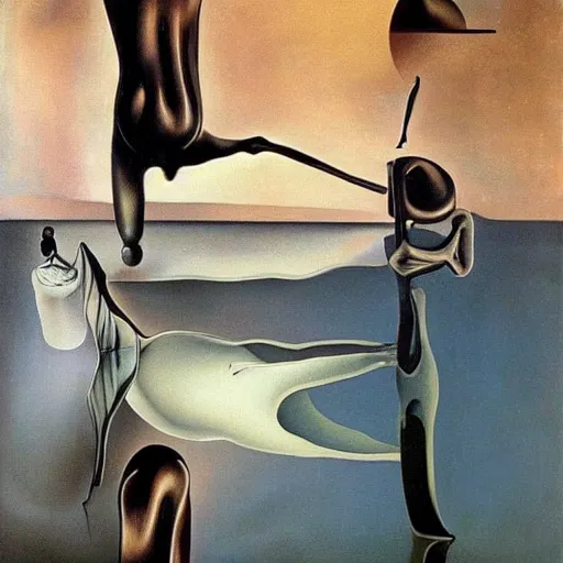 Prompt: inappropriate reflection by salvador dali, award winning art