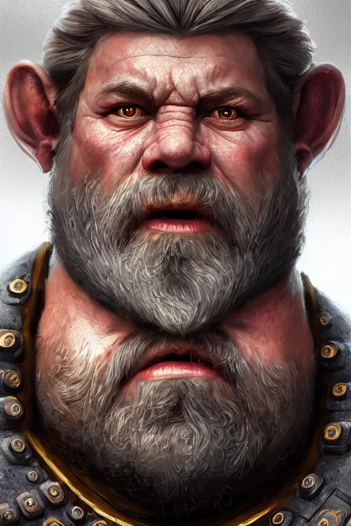 Image similar to dwarf knight portrait, highly detailed, d & d, fantasy, highly detailed, digital painting, trending on artstation, concept art, sharp focus, illustration, global illumination, ray tracing, realistic shaded, art by artgerm and greg rutkowski and fuji choko and viktoria gavrilenko and hoang lap