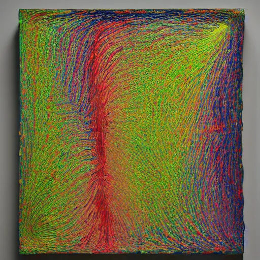 Prompt: lucio fontana, canvas, ripped, colorful, texture, materic, realistic, exposition, museum