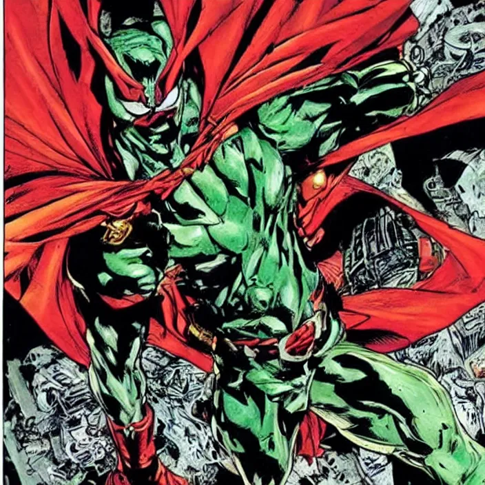 Prompt: spawn comic by todd mcfarlane