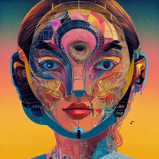 Image similar to portrait of godel's incompleteness theorem, by tristan eaton, victo ngai, peter mohrbacher, artgerm,