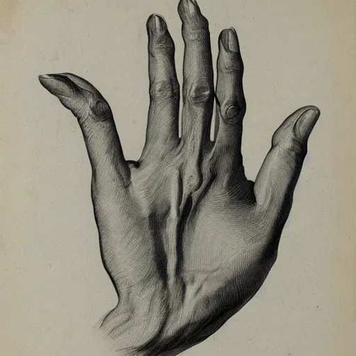 Prompt: medical reference, anatomical illustration of a hand : : anatomy study of hand : : pencil — h 1 0 2 4 — w 7 6 8