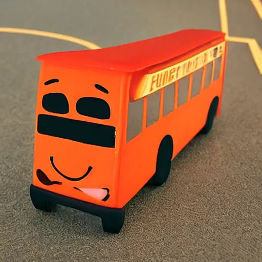 Image similar to anthropomorphic red fox driving bus