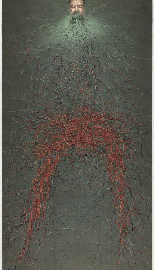 Image similar to The end of an organism, by Zeng Fanzhi