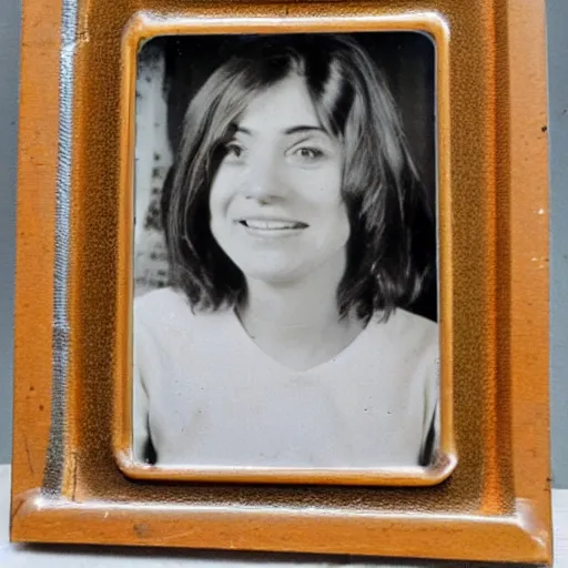 Image similar to photo frame of a person from the 70s, old photo