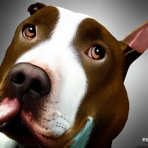 Image similar to pitbull dog drinks whiskey, real life, realistic, detailed, 4 k,