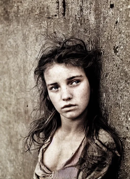 Image similar to hyper detailed photograph of a beautiful young woman by don mccullin, color, dslr