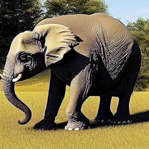 Image similar to t - rex!!!!!!!!! and elephant hybrid!!!!!!!!! animal