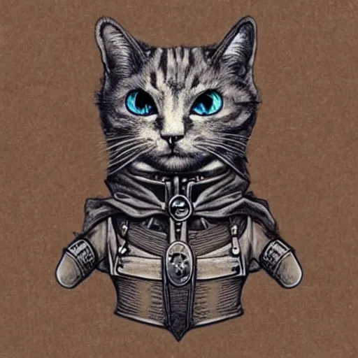 Prompt: Steampunk cat