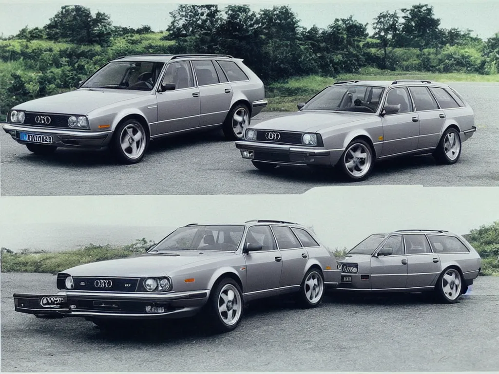 Prompt: “An Audi RS6 Avant if it were made in the 1970s brochure photo, 8k, ultra realistic”