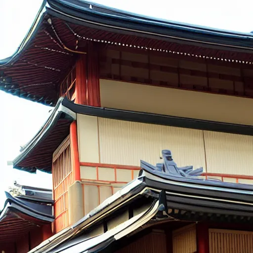 Image similar to art deco traditional japanese building