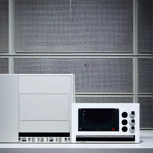 Prompt: a dezeen, archdaily, minimalissimo photo of synthesizer by dieter rams, john pawson, virgil abloh