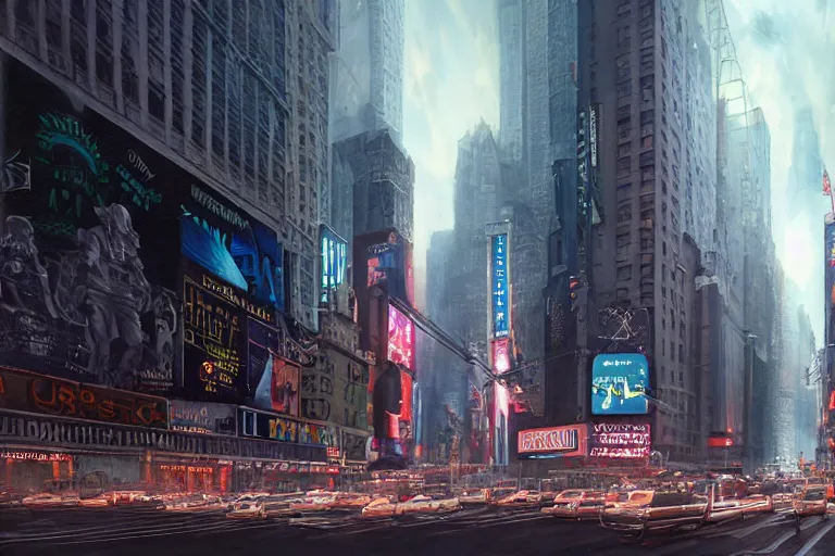 Prompt: ufo over timesquare nyc, concept art, intricate details, eerie, highly detailed, photorealistic, octane render, 8 k, unreal engine. art by greg rutkowski and james gurney and h r giger