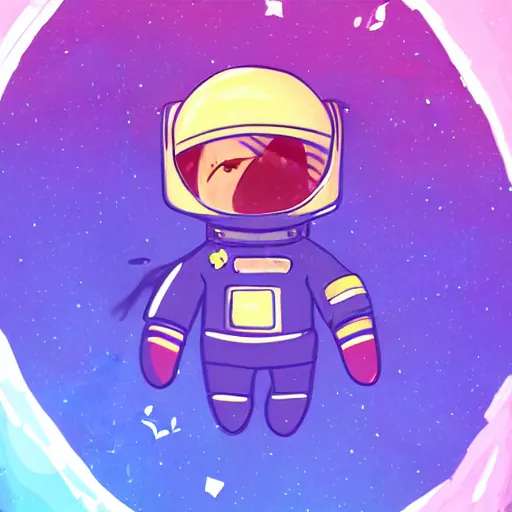 Image similar to niko oneshot as an astronaut, digital art #OneshotGame