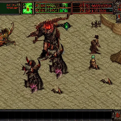 Image similar to screenshot from Diablo II: Lord of Destruction