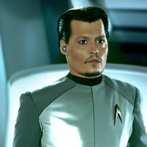 Image similar to johnny depp in star trek ( 1 9 9 6 )