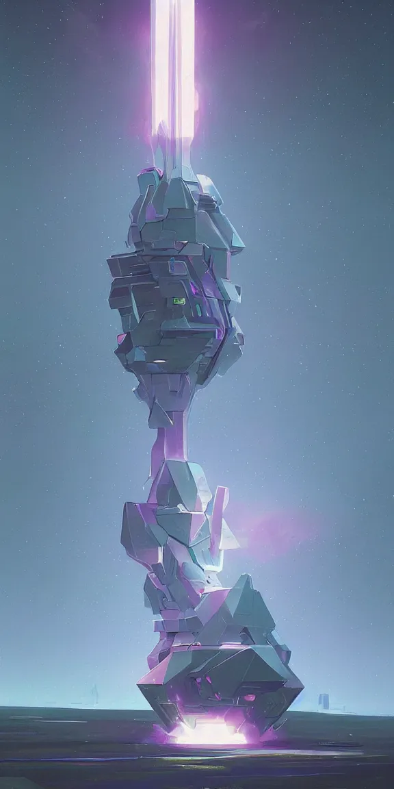 Prompt: amethyst crystal spaceship, geometric, sci - fi concept art, by john harris, by simon stalenhag, stunning, by vincent di fate, award winning