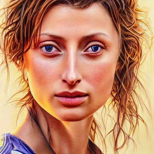 Image similar to pencil art, detailed portrait of aly michalka, intricate, hyper detailed, realistic, oil painting, by yoshitaka amano, cinematic lighting