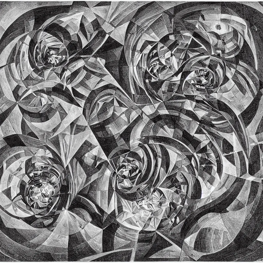 Image similar to subconscious psyche by escher