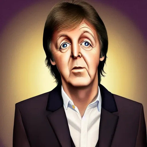 Image similar to Paul McCartney in the style of Disney