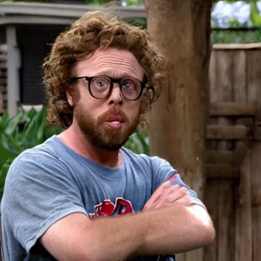 Image similar to t. j. miller as rickety cricket, it's always sunny in philadelphia, 8 k