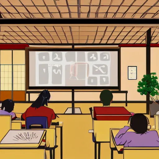 anime japan school class room AI Generated 23035487 Stock Photo at Vecteezy