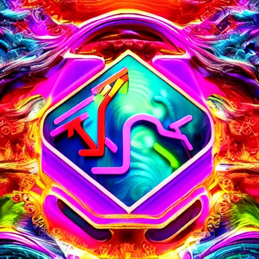 Image similar to a and w vaporwave logo, colorful, digital art, cosmic, 3 d high definition, trending on art station, photorealistic, high resolution, 8 k, octane, hyper detailed, insane details, intricate, elite, ornate, elegant trend, highly detailed and intricate, sharp focus, photography, unreal engine