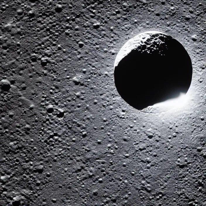 Prompt: wide angle view of the moon with punisher symbol in the form of a lunar crater in the form of punisher symbol