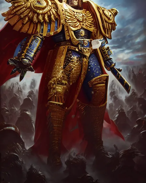 The Emperor channeling his inner giga chad : r/Grimdank