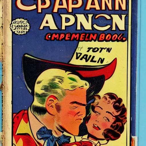 Prompt: vintage comic action book with sleepy man, capitan valium