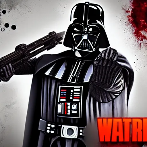 Prompt: Darth Vader in Dead By Daylight, gameplay, pc, creepy,