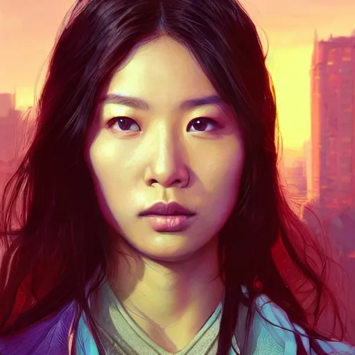 Prompt: highly detailed portrait, asian supermodel, in gta v, stephen bliss, unreal engine, fantasy art by greg rutkowski, loish, rhads, ferdinand knab, makoto shinkai and lois van baarle, ilya kuvshinov, rossdraws, tom bagshaw, global illumination, radiant light, detailed and intricate environment