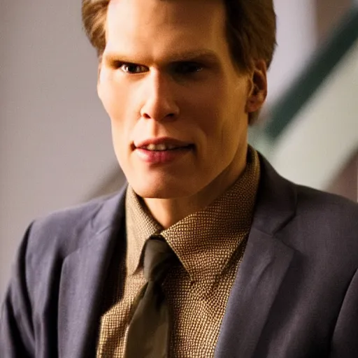 Image similar to Live Action Still of Jerma in Weekend at Bernie's, real life, hyperrealistic, ultra realistic, realistic, highly detailed, epic, HD quality, 8k resolution, body and headshot, film still