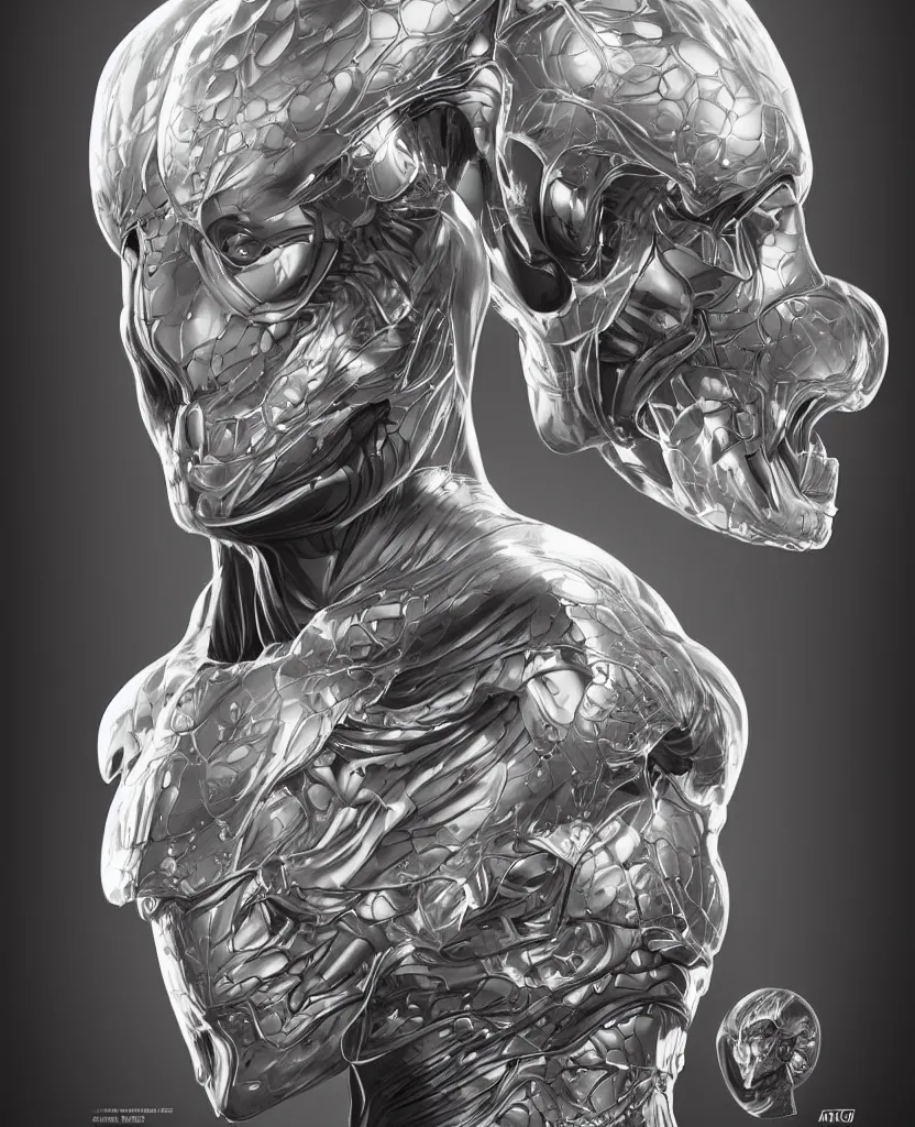 Image similar to a biologic man 4 1 6 0 by artgerm and ernt haeckel trending on artstation