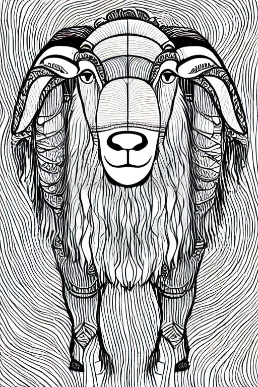 Prompt: minimalist boho style art of a sheep, illustration, vector art