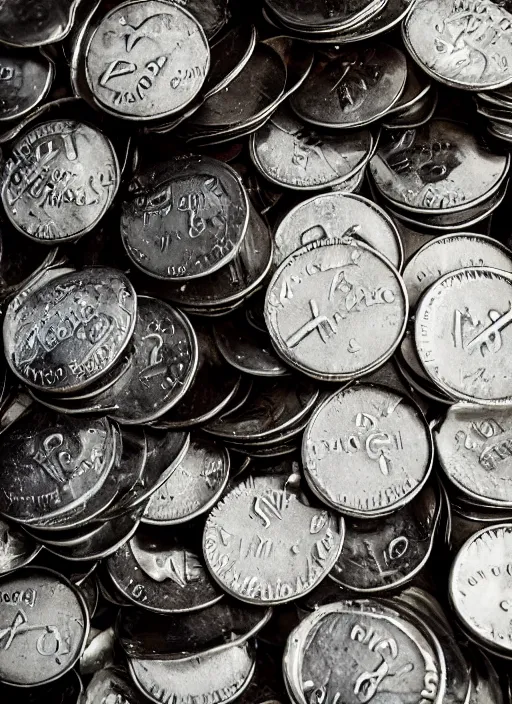 Image similar to crystal jar full of coins, dark, doom, obscure, high definition, high quality photo, 8k