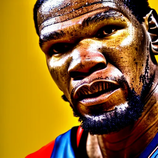 Image similar to a close - up photograph of kevin durant, photo, portrait, hd