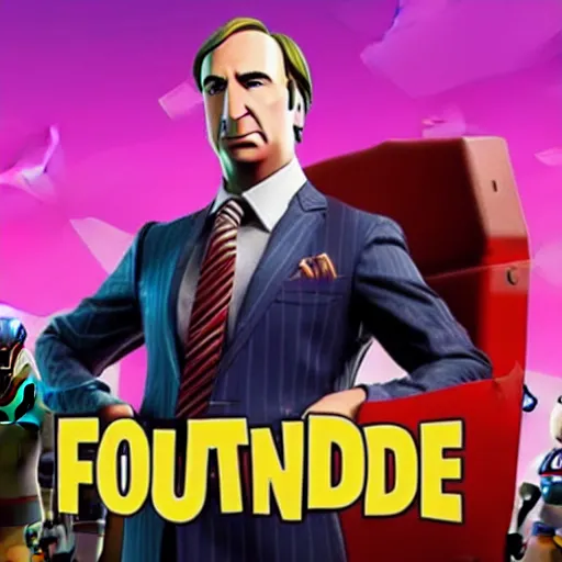 Image similar to Saul Goodman in fortnite