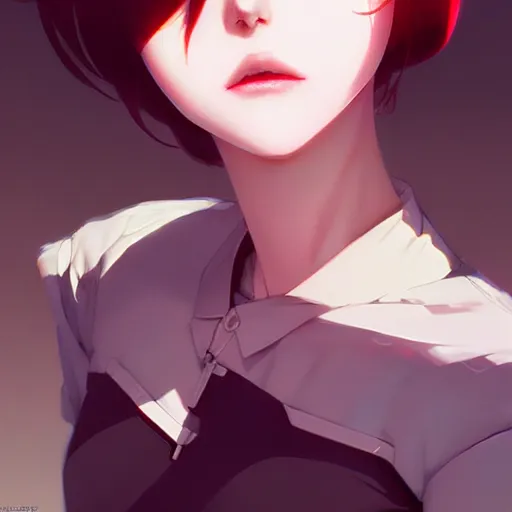 Image similar to end of reality by wlop, ilya kuvshinov, artgerm, krenz cushart, greg rutkowski, hiroaki samura, range murata, james jean, katsuhiro otomo, erik jones