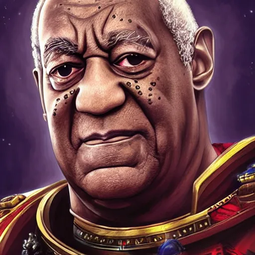 Image similar to Portrait of Bill Cosby as the emperor of humanity from warhammer 40k made by stanly artgerm lau, wlop, rossdraws, james jean, andrei riabovitchev ,marc simonetti