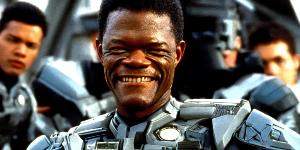 Image similar to samuel jackson in starship troopers