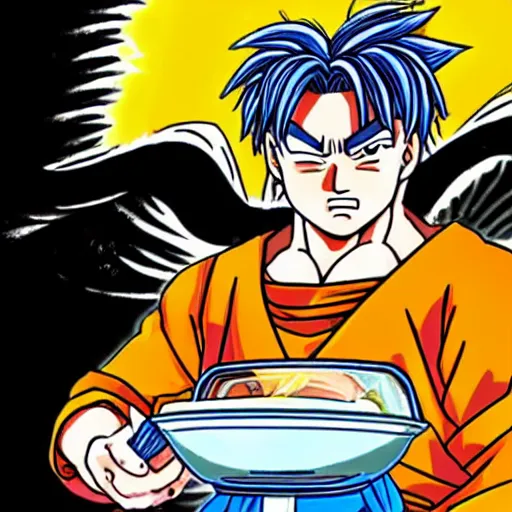 Prompt: bob odenkirk as goku by Akira Toriyama