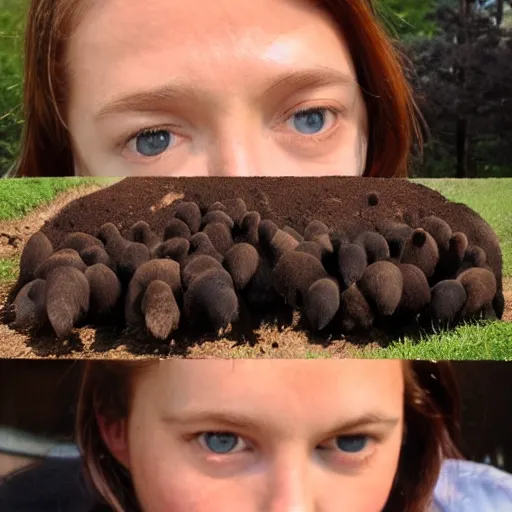 Image similar to a ton of moles