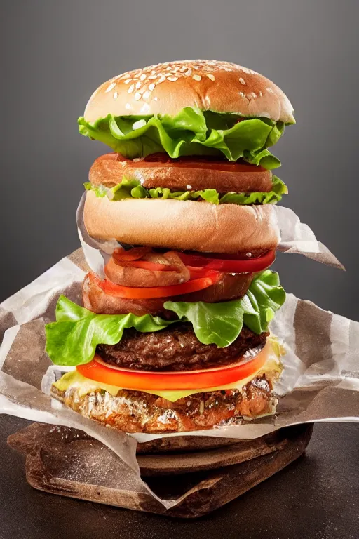 Image similar to !!! salty hamburger, commercial photography