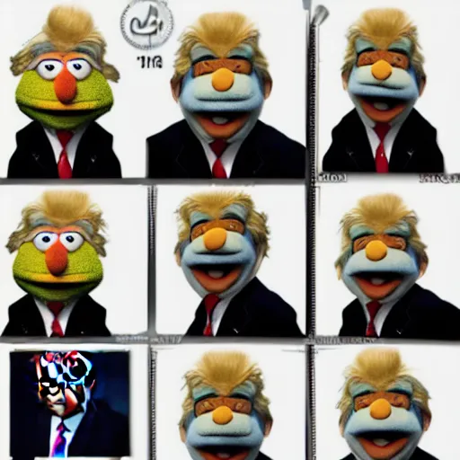 Prompt: trump muppet, realistic portrait photograph