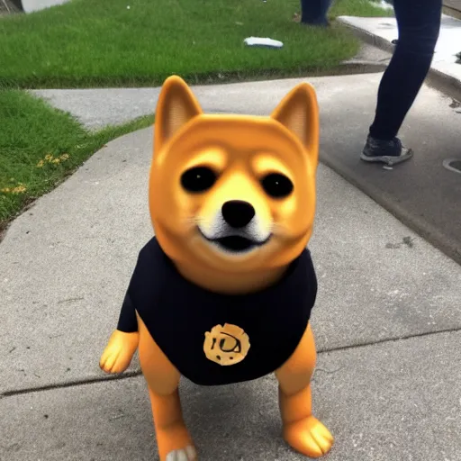 Prompt: doge dog dogecoin as a fury