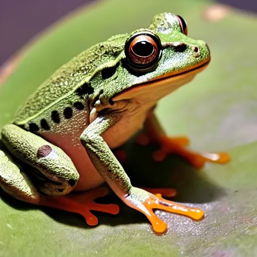 Image similar to newly discovered frog that is the cutest, most adorable, animal ever seen