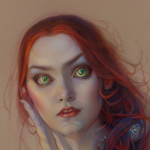 Prompt: a portrait in the style of anna dittmann and donato giancola and charles dulac.