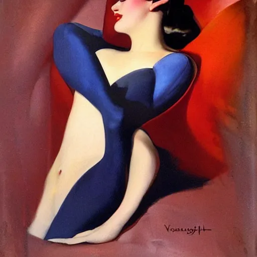 Image similar to painting by vargas, rolf armstrong