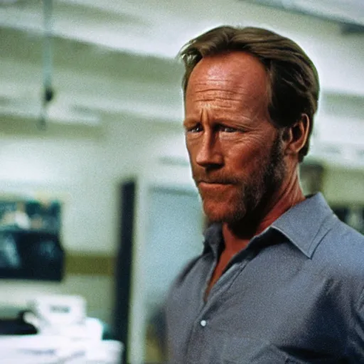 Image similar to color 35mm film still of Louis Herthum, figure portrait